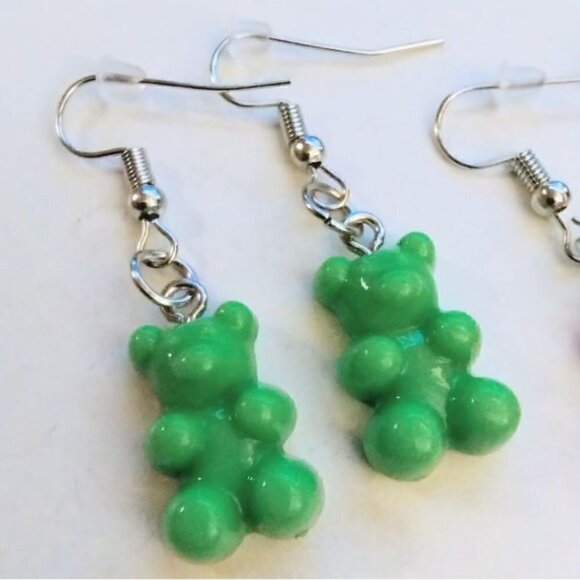 SET of 2 Christmas Gummy Bear Earrings - Picture 2 of 5